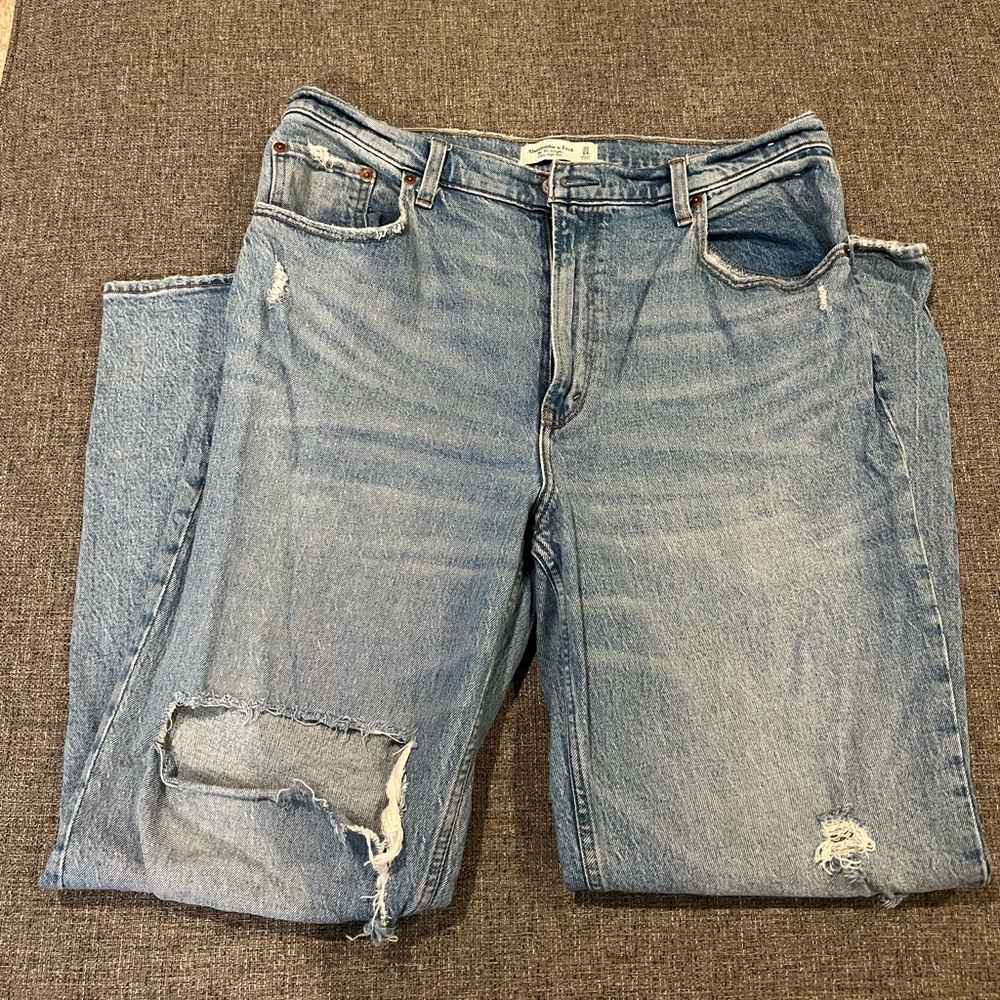 Abercrombie 90s straight high rise